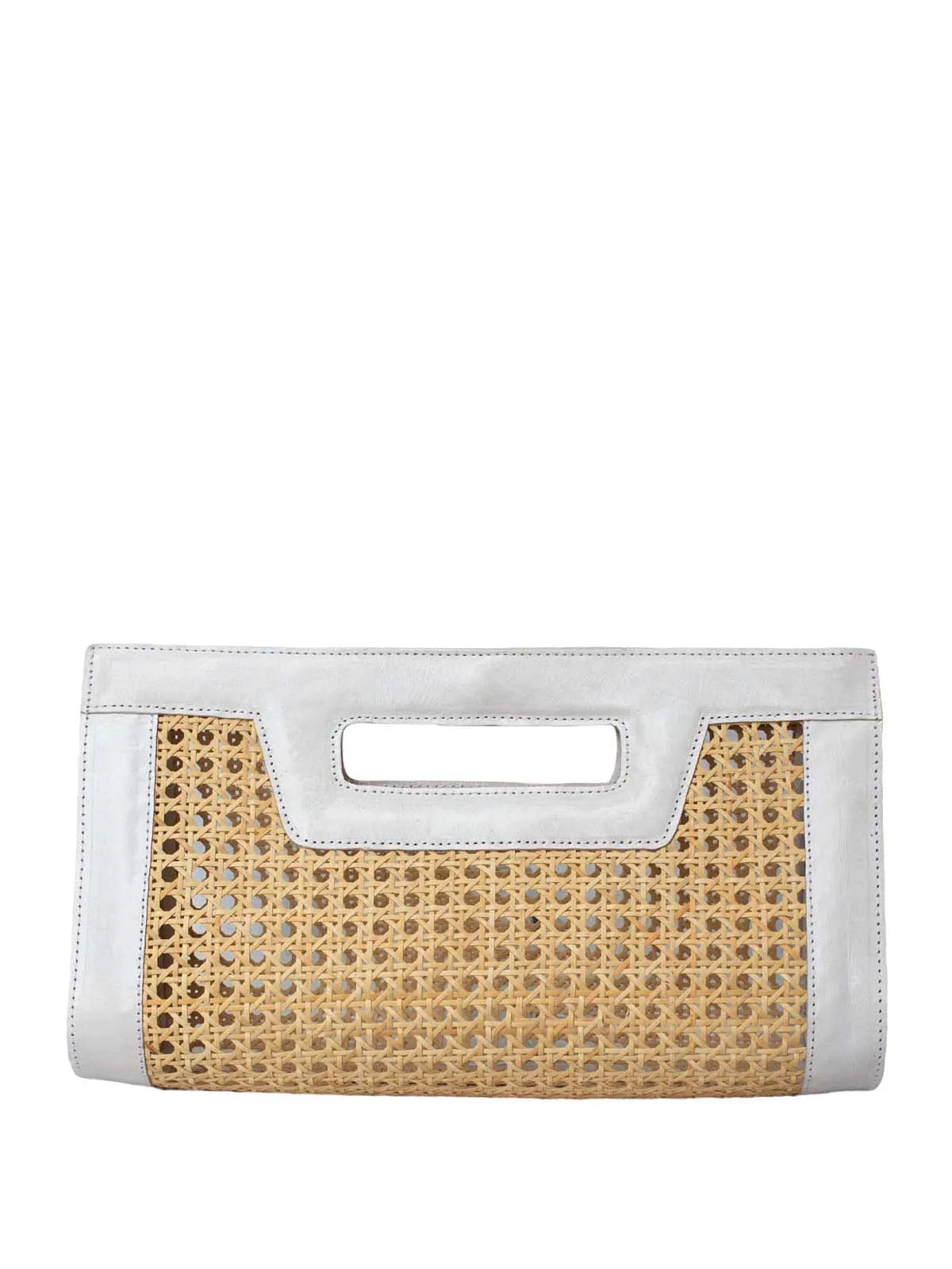 Venice Long Cane Leather Clutch ::RET