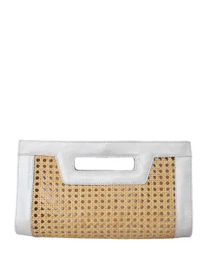 Venice Long Cane Leather Clutch ::RET