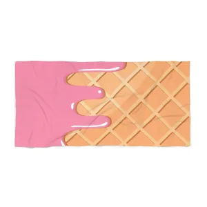 Waffle and Ice Cream Beach Towel