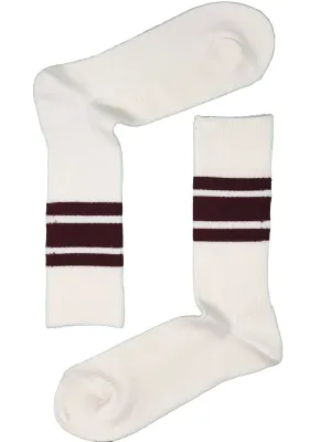 White Stripe Sock
