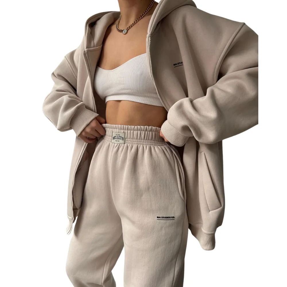Women's Versatile Solid Color Sports Suit