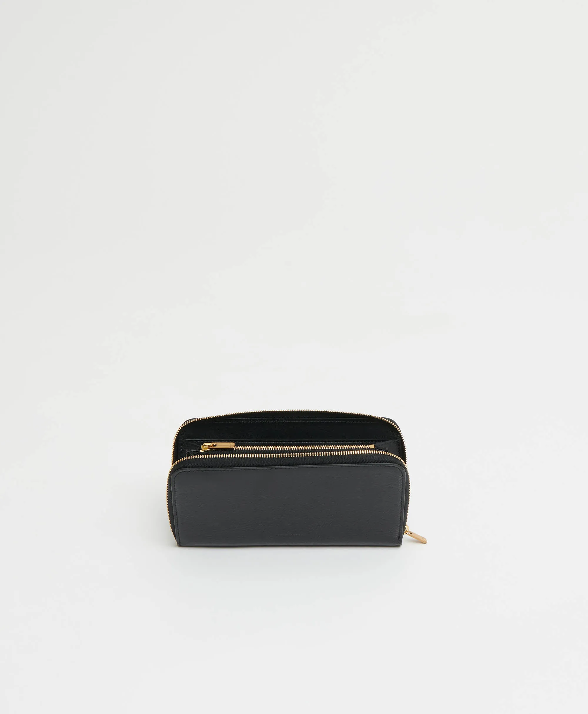 Zip Continental Wallet - Black Naplak